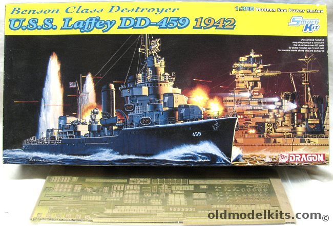 Dragon 1/350 USS Laffey DD459 Destroyer with Yankee Modelworks PE Detail Set, 1026 plastic model kit